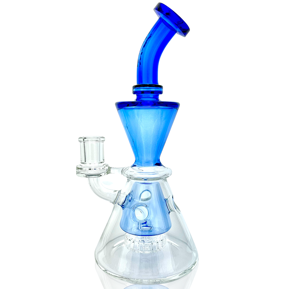 9" AFM  Swiss Cheese Glass Dab Rig
