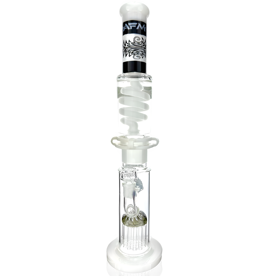 18" AFM Reversal Straight Freezable Coil Glass Beaker Bong