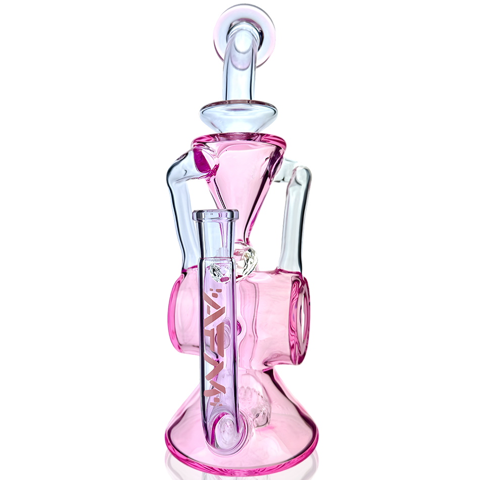 10" AFM Glass Barrel Blaster Colored Glass Recycler Dab Rig + Quartz Banger Bundle