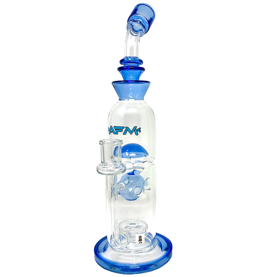 12" AFM Glass Big Swiss Perc Straight Dab Rig