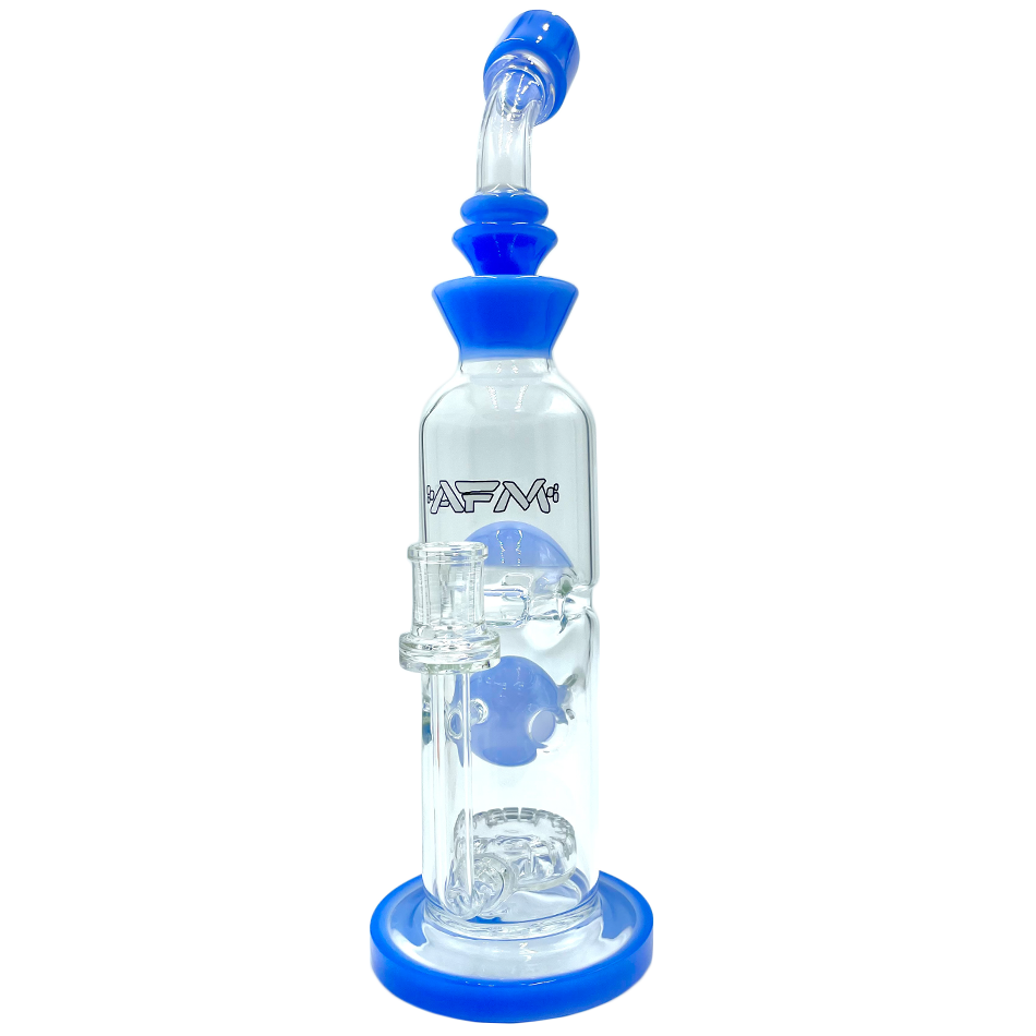 12" AFM Glass Big Swiss Perc Straight Dab Rig