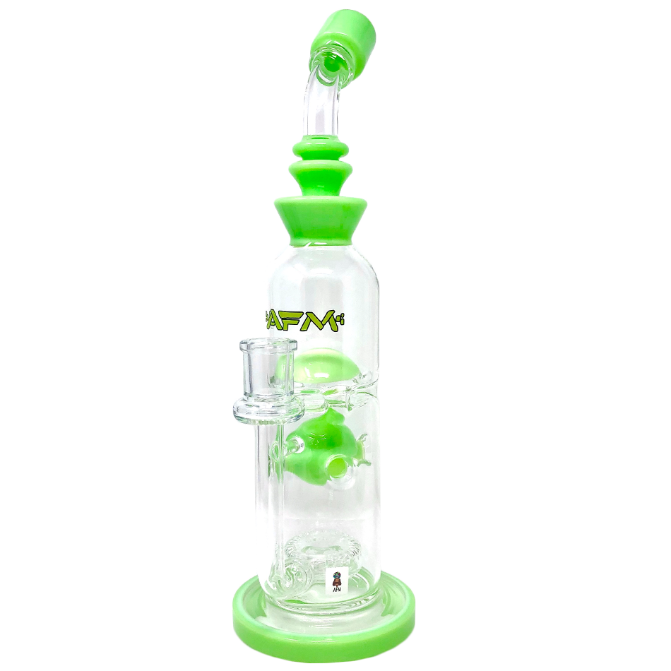 12" AFM Glass Big Swiss Perc Straight Dab Rig