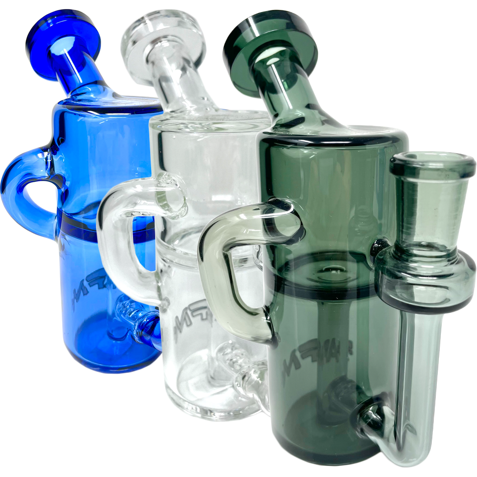 5.5" AFM Power Can Color Glass Recycler Mini Dab Rig