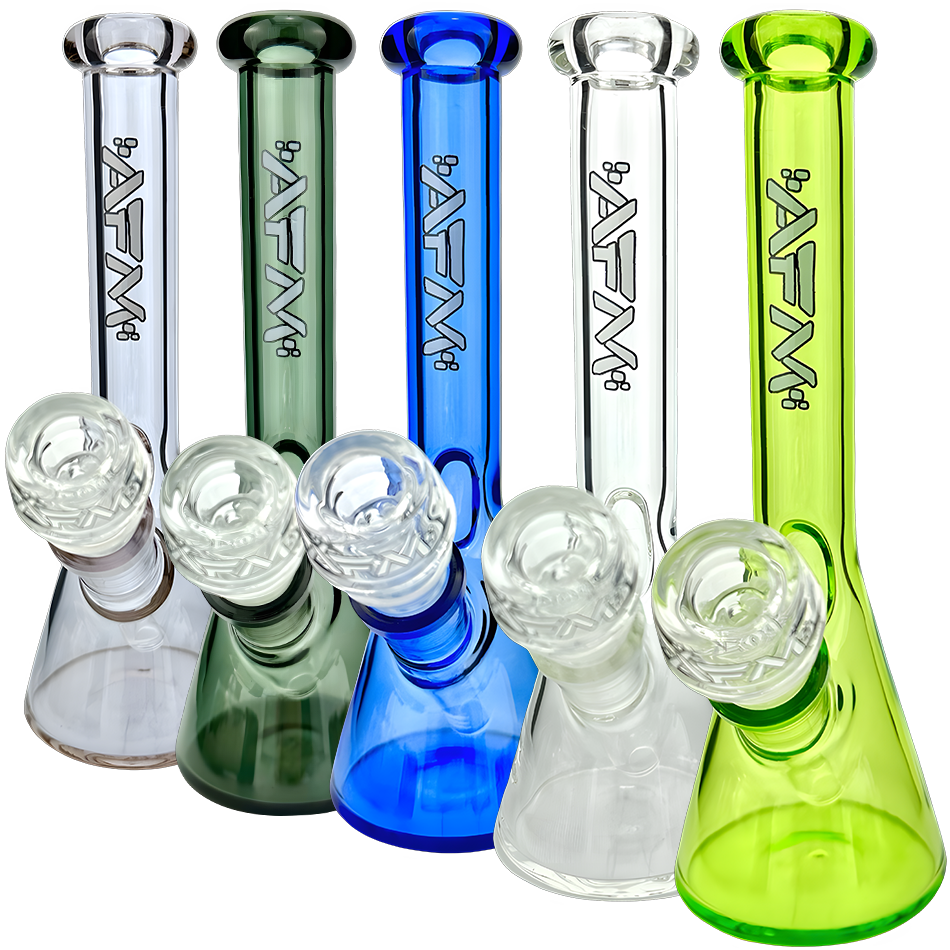 8" AFM Nano Color Glass Mini Beaker Bong