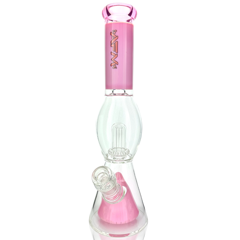 13" AFM Glass UFO Pyramid Color Glass Beaker Bong