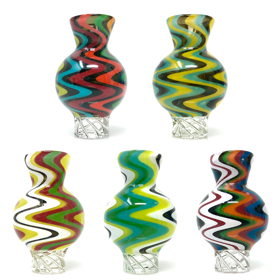 AFM Turbo Bubble Reversal Glass Spinner Carb Cap + 2 Pearls