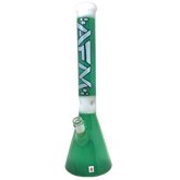 18" AFM Pulsar Forest Green Color Glass Beaker Bong