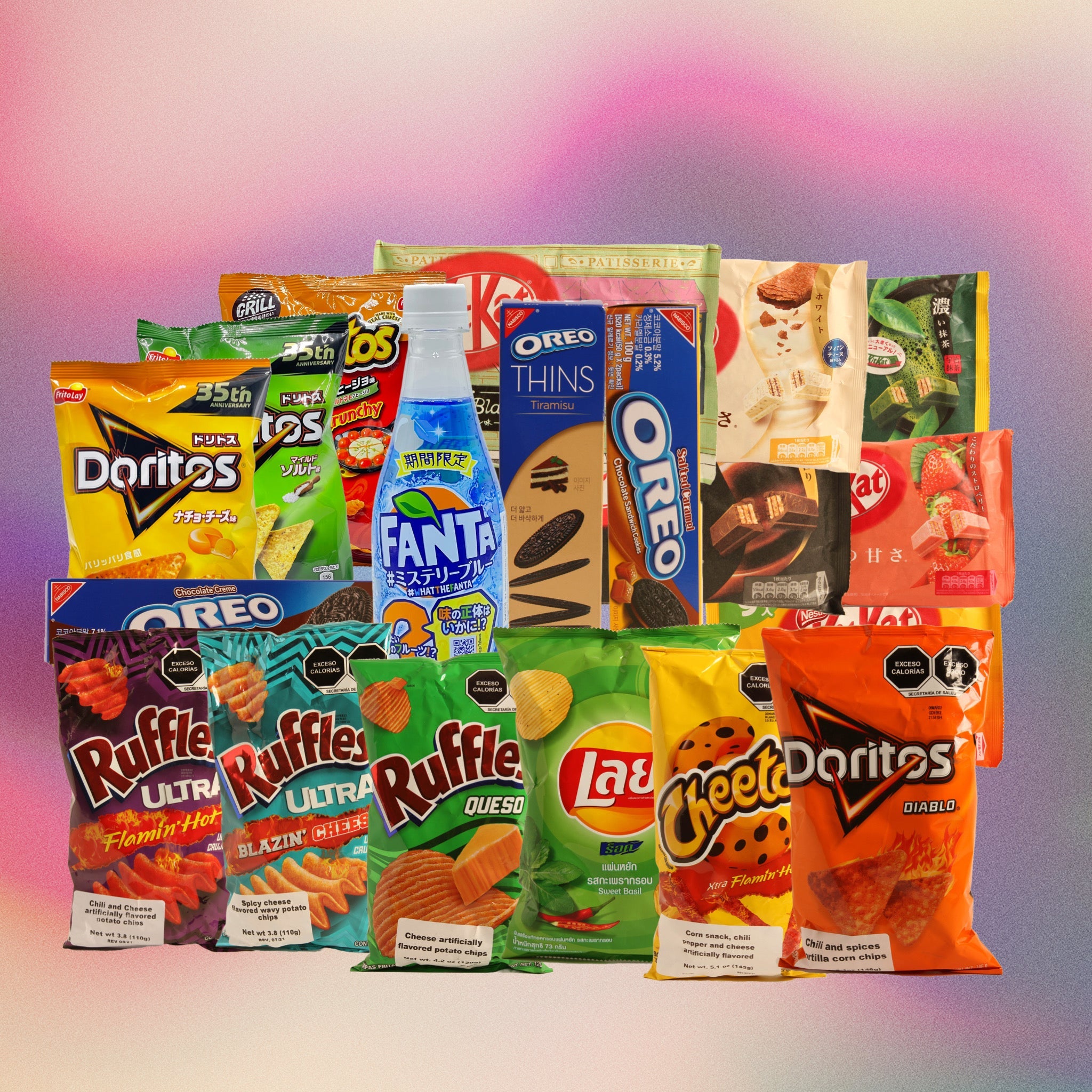 exotic snacks and drinks
