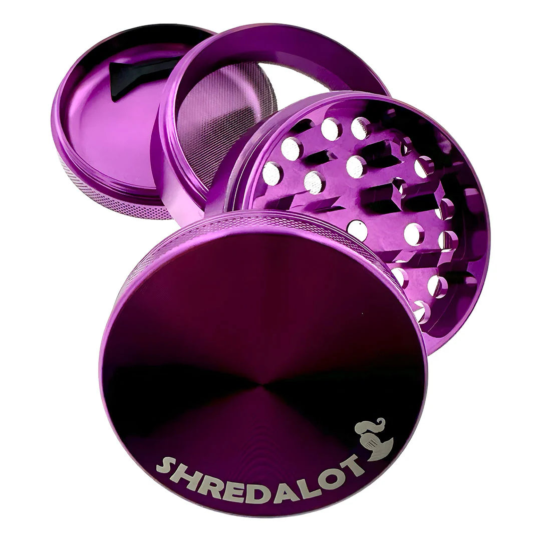 Sir Shredalot 4 Piece Metal Herb Grinder - 63mm