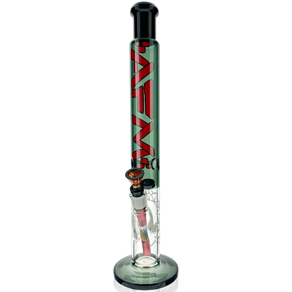 AFM 18" Thunder Strike Straight Glass Beaker Bong Bundle