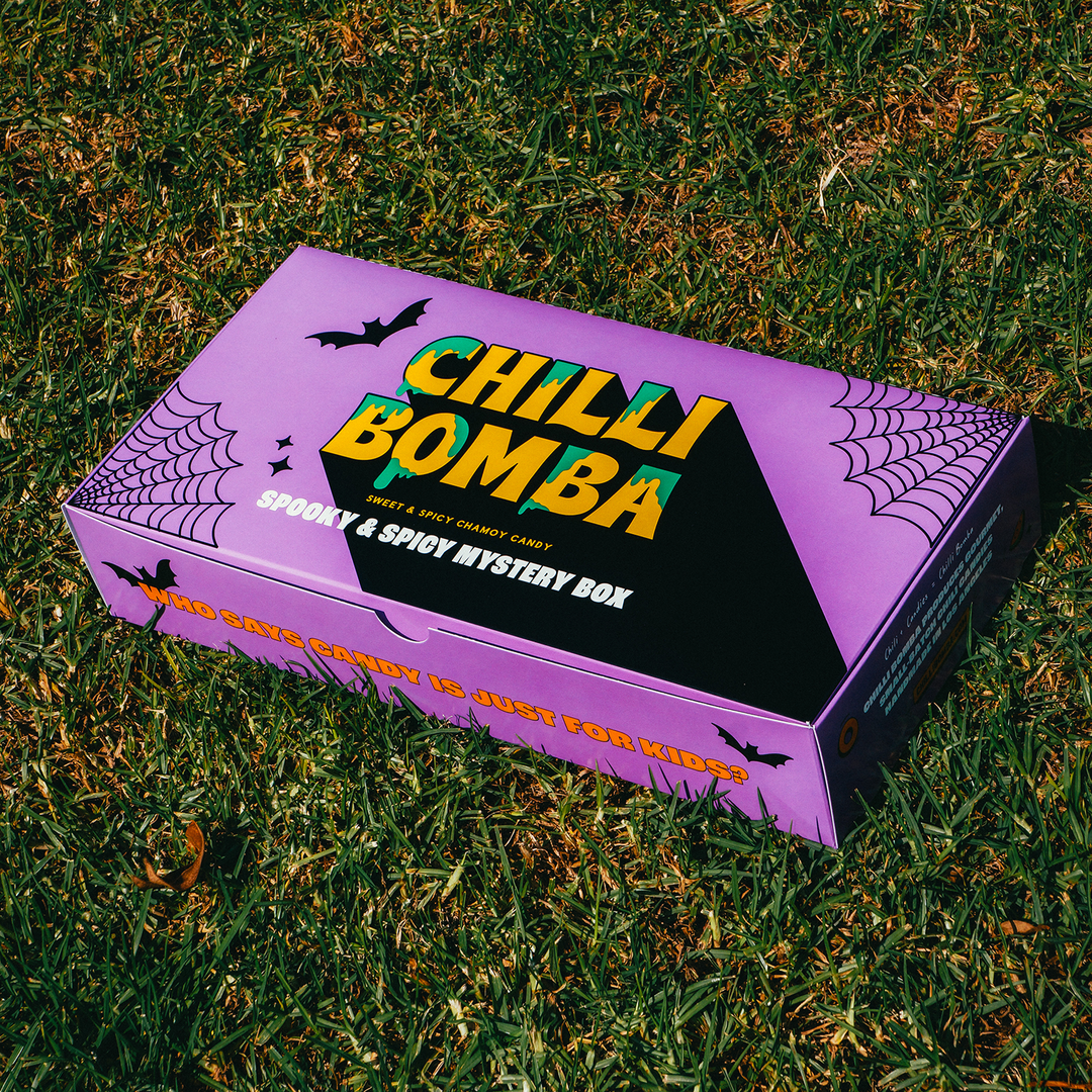 Chilli Bomba Spooky & Spicy Chamoy Candy Mystery Box - 3 or 6 Pack | AFM Smoke