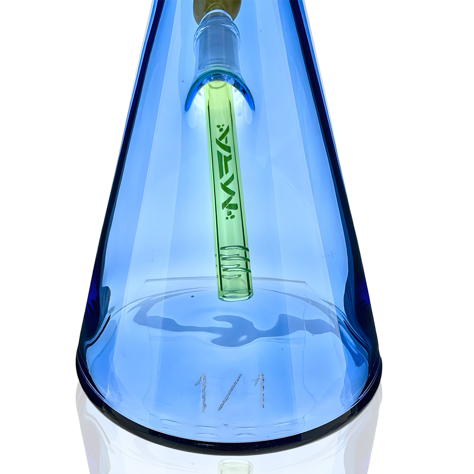 1 of 1 18" AFM Blue Dream Colored Glass Beaker Bong Full Set | AFM Smoke