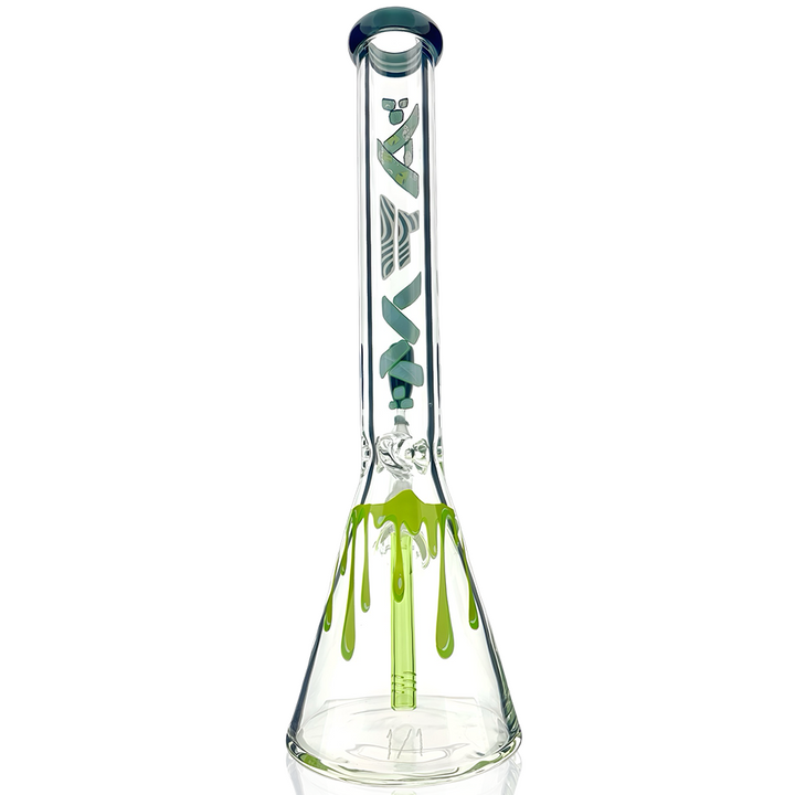 1 of 1 - 18″ AFM Mash Up Colored Lip Glass Beaker Bong Bundle – Full Set | AFM Smoke