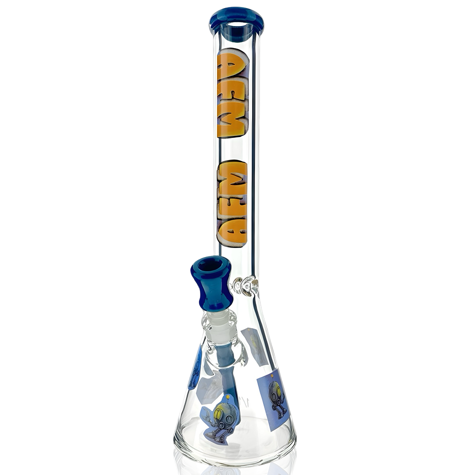 18" AFM Vintage Robot Colored Glass Lip Beaker Set 1 of 1