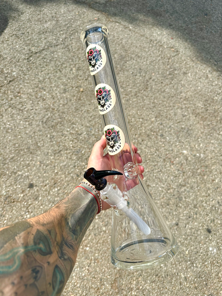18" AFM Limited Decal Beaker 5mm - 4 Pieces Only | AFM Smoke