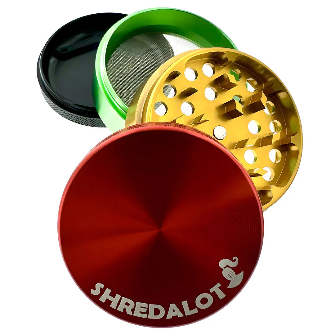 Sir Shredalot 4 Piece Metal Herb Grinder - 63mm