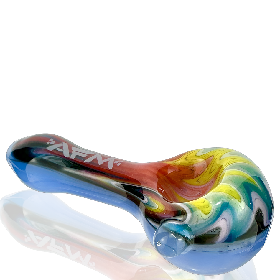 3" AFM Wig-Wag Glass Hand Pipe