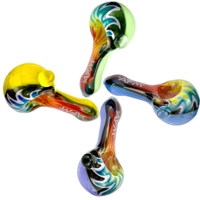 3" AFM Wig-Wag Glass Hand Pipe