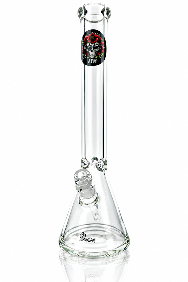 AFM 18" OG 2.0 Clear Glass Beaker Bong, 9mm