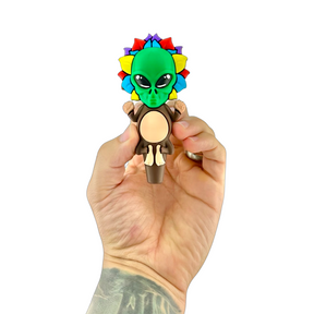 4" AFM Alien Silicone Screen Bowl Hand Pipe