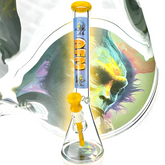 18" AFM AI God Sekhmet 9mm Glass Beaker Bong Bundle Set