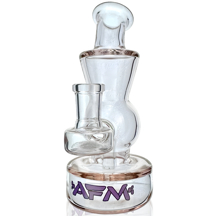 6" AFM Full Color Glass Mini Dab Rig | AFM Smoke