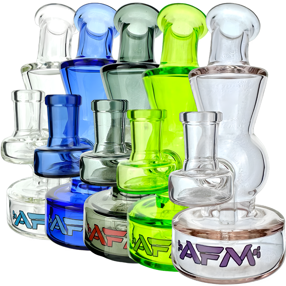6" AFM Full Color Glass Mini Dab Rig
