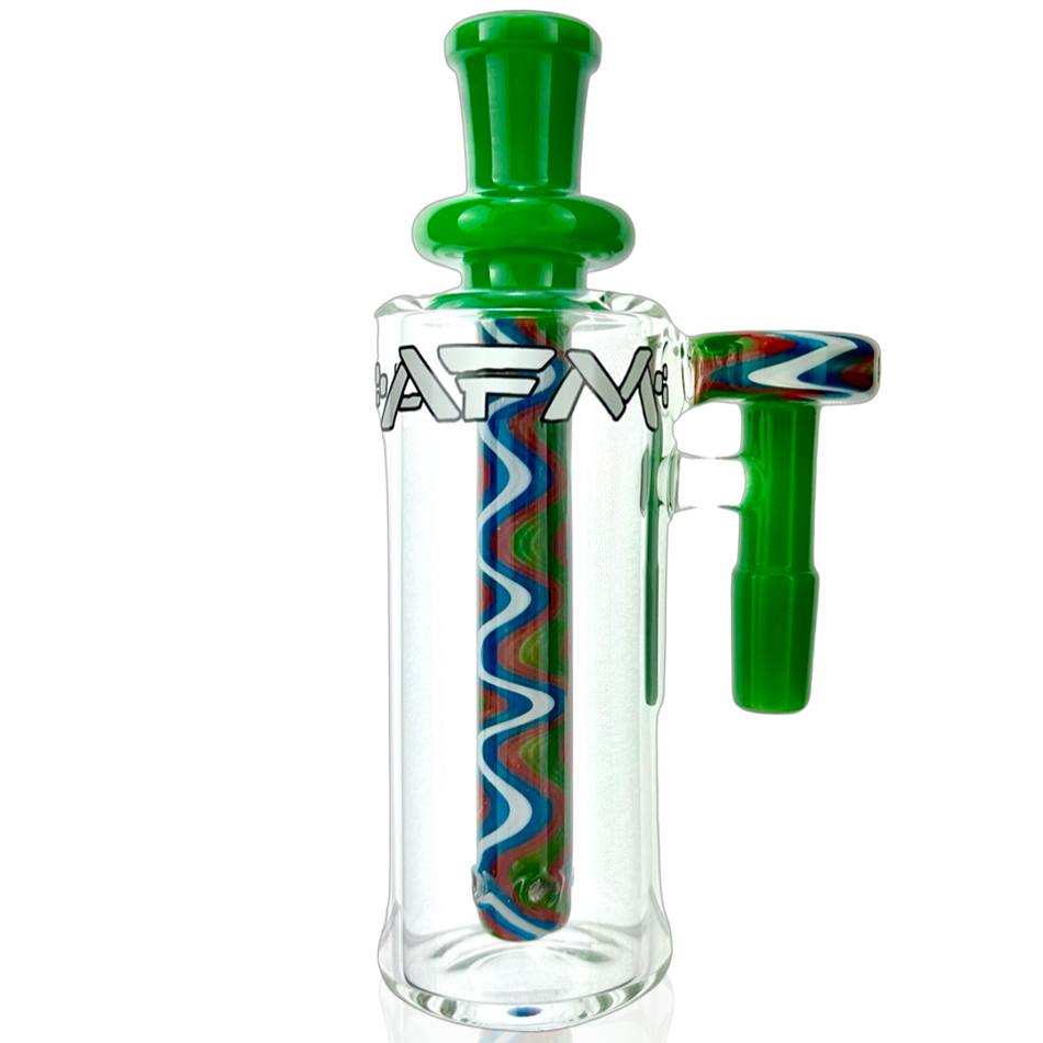5" AFM Reversal WigWag Glass Ash Catcher – 14mm Joint