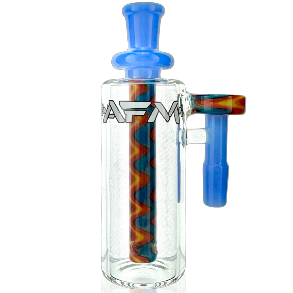 5" AFM Reversal WigWag Glass Ash Catcher – 14mm Joint