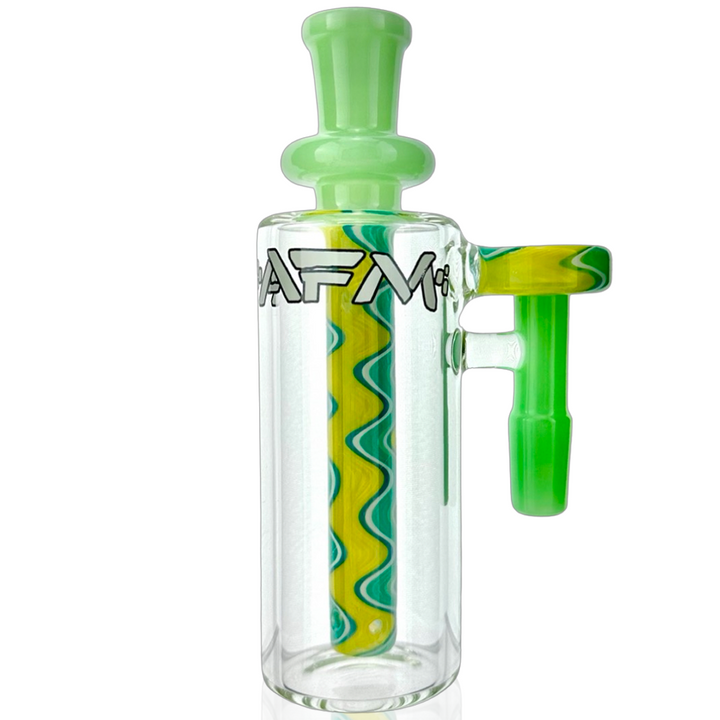 5" AFM Reversal WigWag Glass Ash Catcher – 14mm Joint