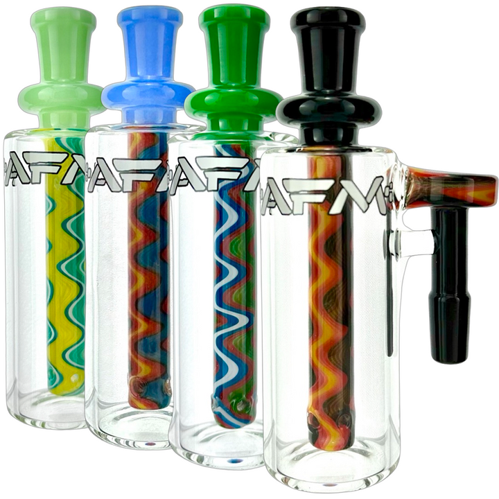 5" AFM Reversal WigWag Glass Ash Catcher – 14mm Joint