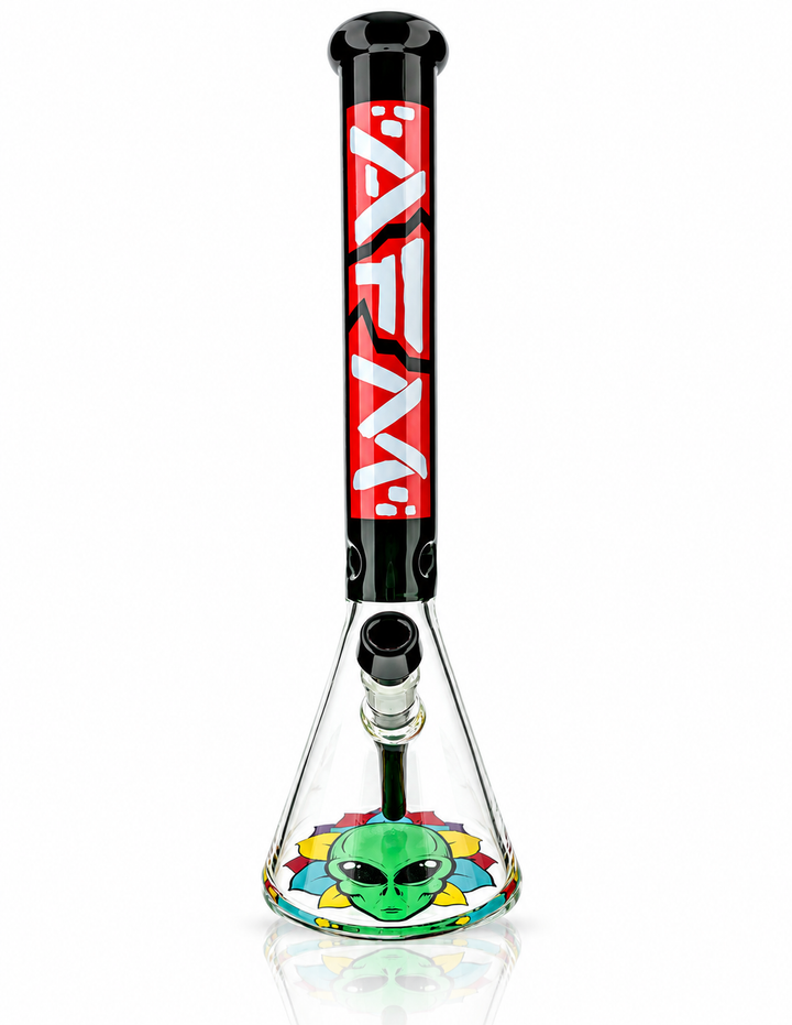 18" AFM Break In Matrix Glass Beaker Bong Bundle