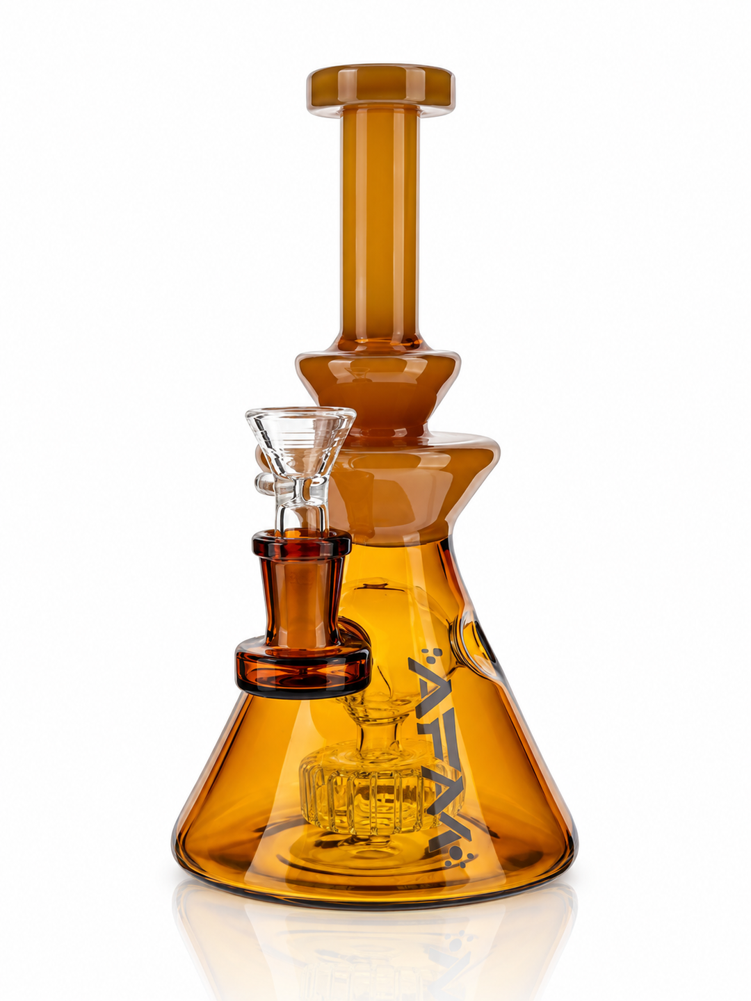 8" AFM Swiss Pyramid Color Glass Dab Rig