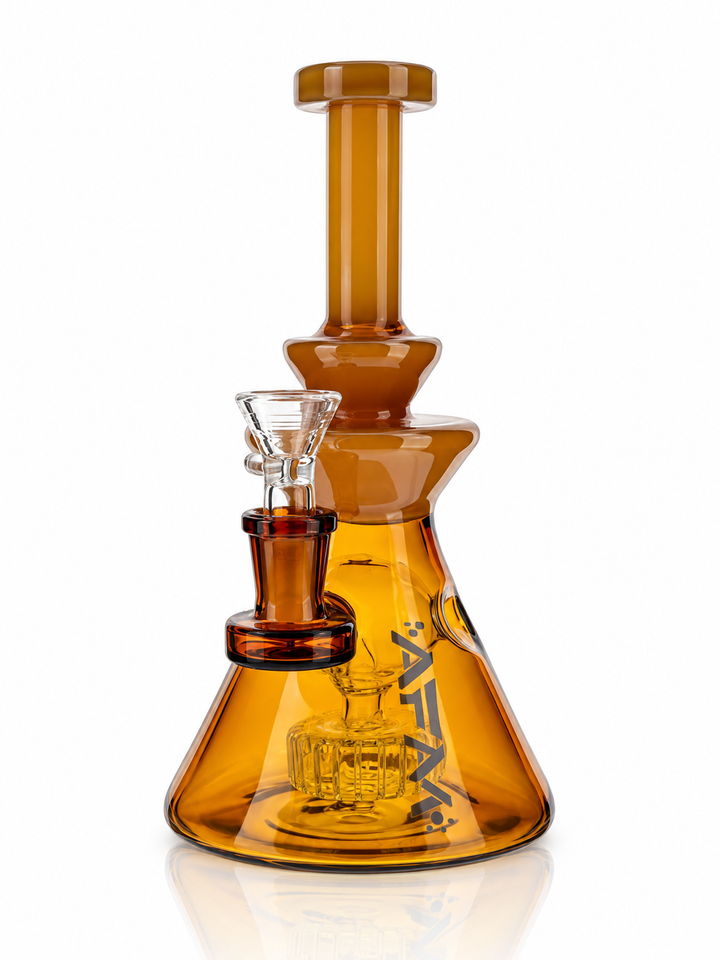 8" AFM Swiss Pyramid Color Glass Dab Rig