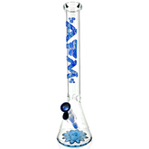 18" AFM Blue Bubbles Glass Beaker Bundle Set