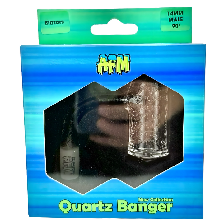 AFM Blazars Quartz Dab Banger – 25mm Flat-Top Premium Quartz Nail for Concentrates
