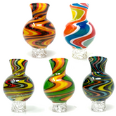 AFM Turbo Groovy Reversal Glass Spinner Carb Cap + 2 Pearls + AFM Turbo Groovy Reversal Glass Spinner Carb Cap + 2 Pearls