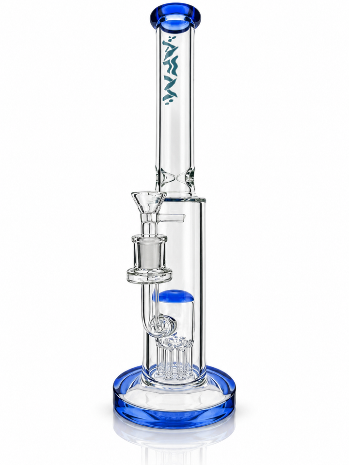 14" AFM Glass Violet Clear Glass Straight Tube