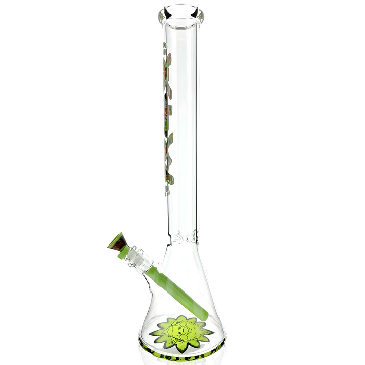 18" AFM Gummy Green Glass Beaker Bong Bundle Set | AFM Smoke