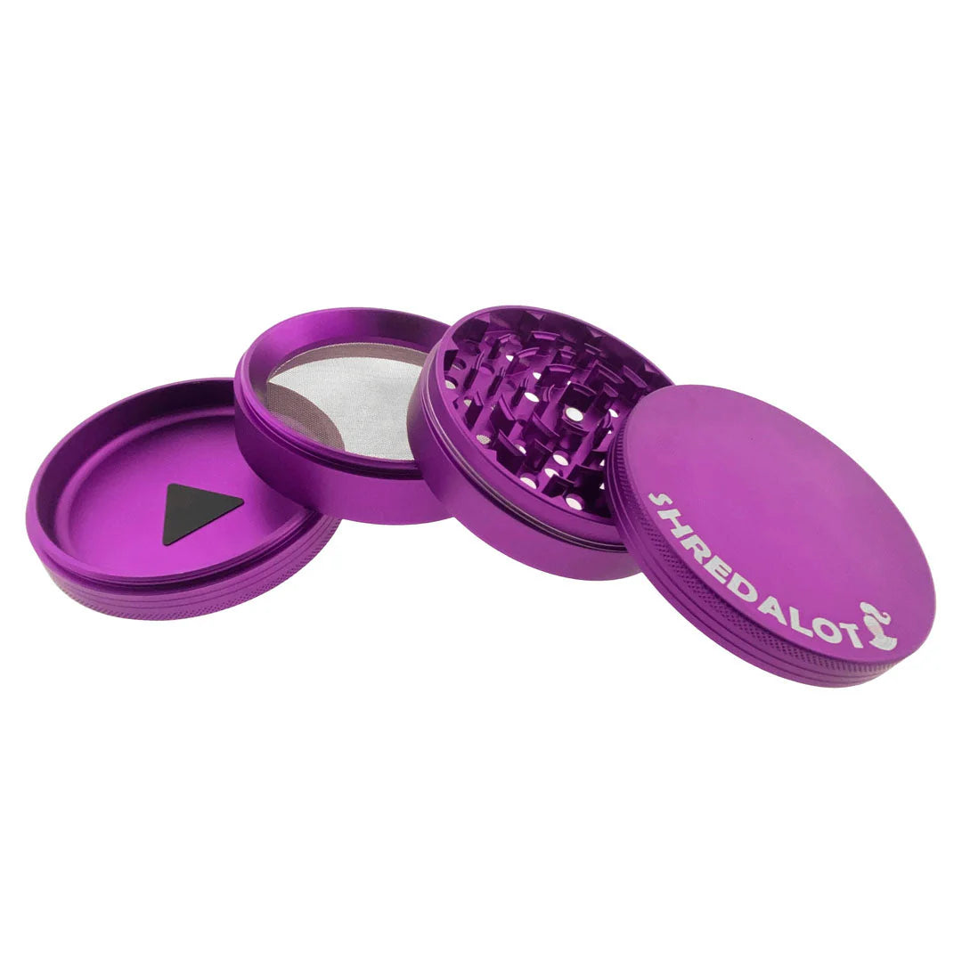 AFM Sir Shredalot 4-Piece Metal Herb Grinder – 100mm Premium Aluminum | AFM Smoke