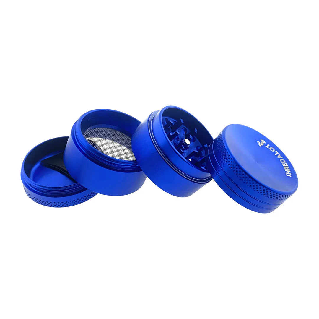 AFM Sir Shredalot 4-Piece Curve Top Metal Herb Grinder – 40mm Compact Aluminum | AFM Smoke
