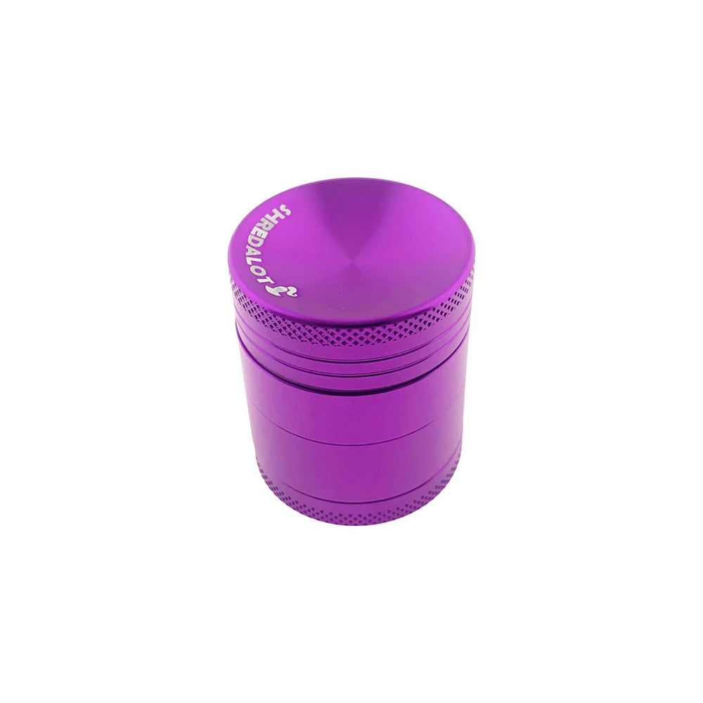 AFM Sir Shredalot 4-Piece Curve Top Metal Herb Grinder – 40mm Compact Aluminum | AFM Smoke