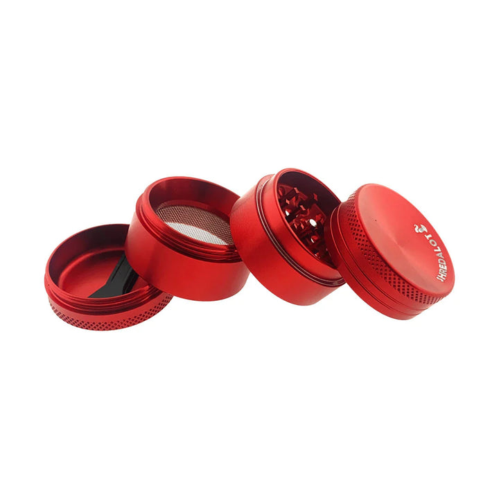 AFM Sir Shredalot 4-Piece Curve Top Metal Herb Grinder – 40mm Compact Aluminum | AFM Smoke