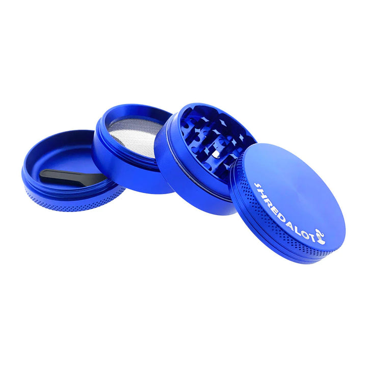 AFM Sir Shredalot Color 4-Piece Metal Herb Grinder – 50 mm Aluminum Grinder