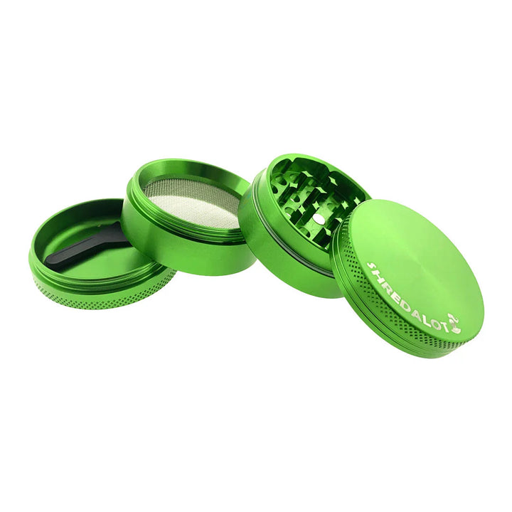 AFM Sir Shredalot Color 4-Piece Metal Herb Grinder – 50 mm Aluminum Grinder