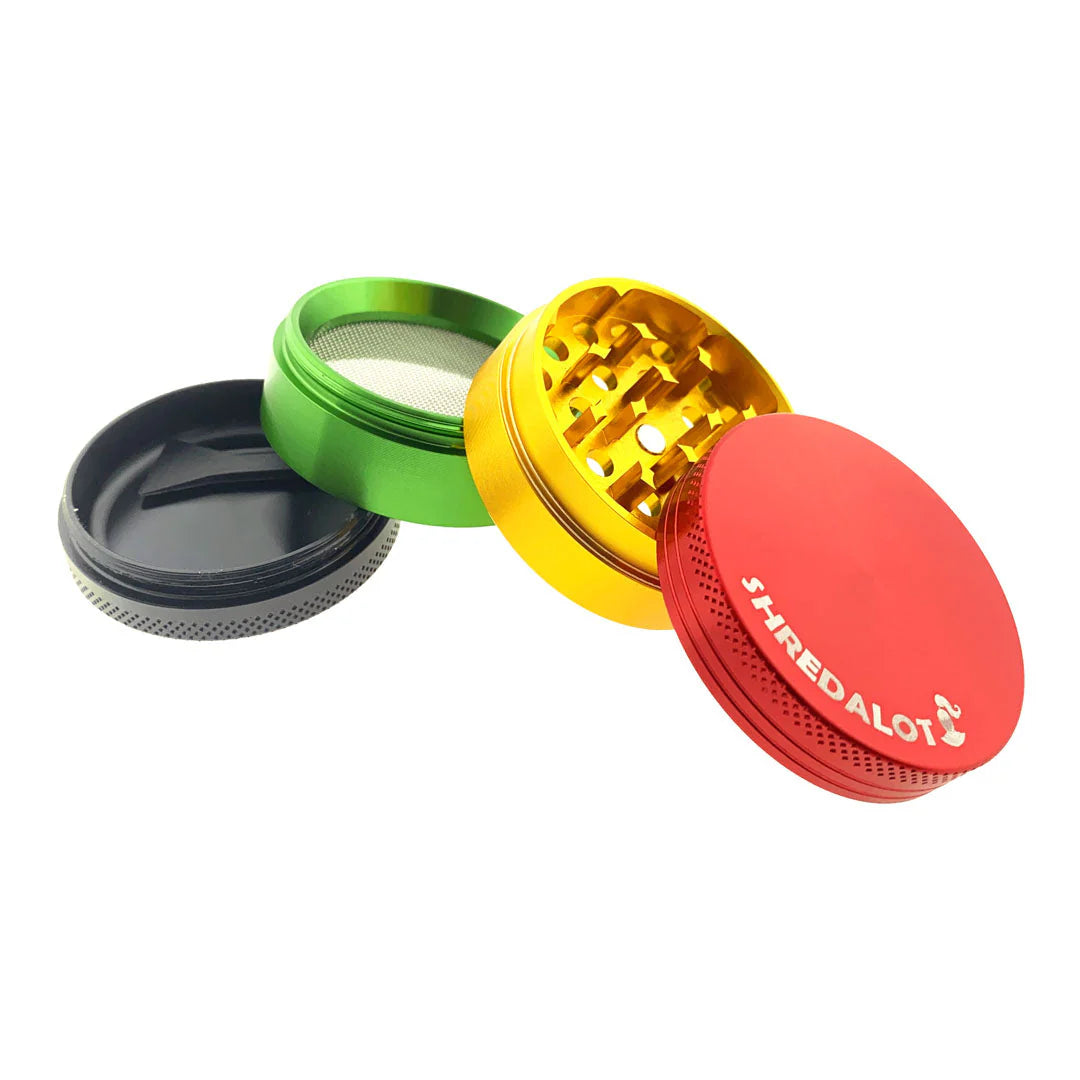 Sir Shredalot Color 4-Piece Metal Herb Grinder - 50mm