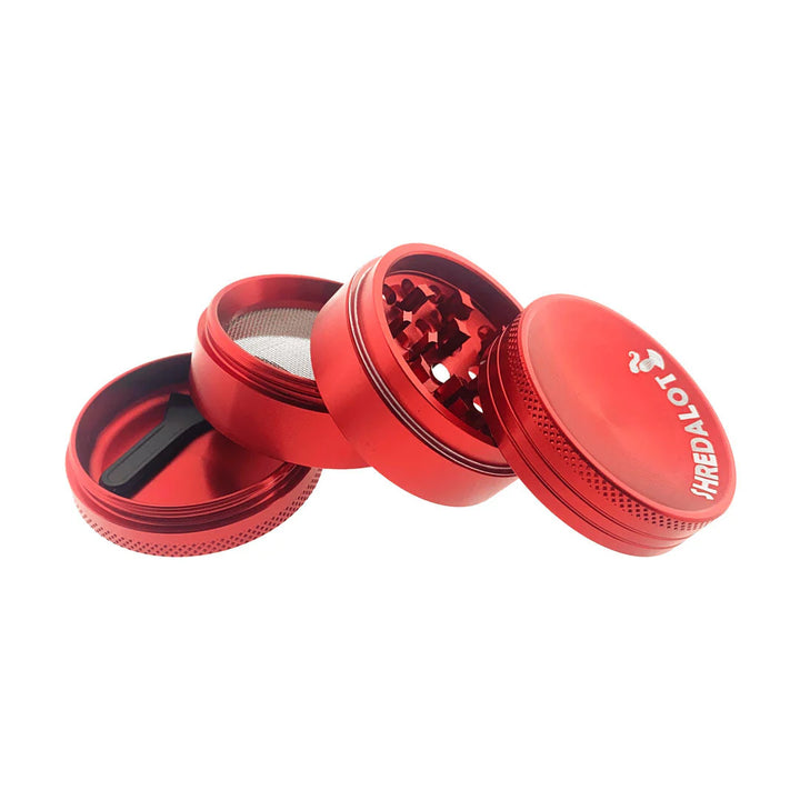 AFM Sir Shredalot 4-Piece Curve Top Metal Herb Grinder – 50mm Aluminum | AFM Smoke