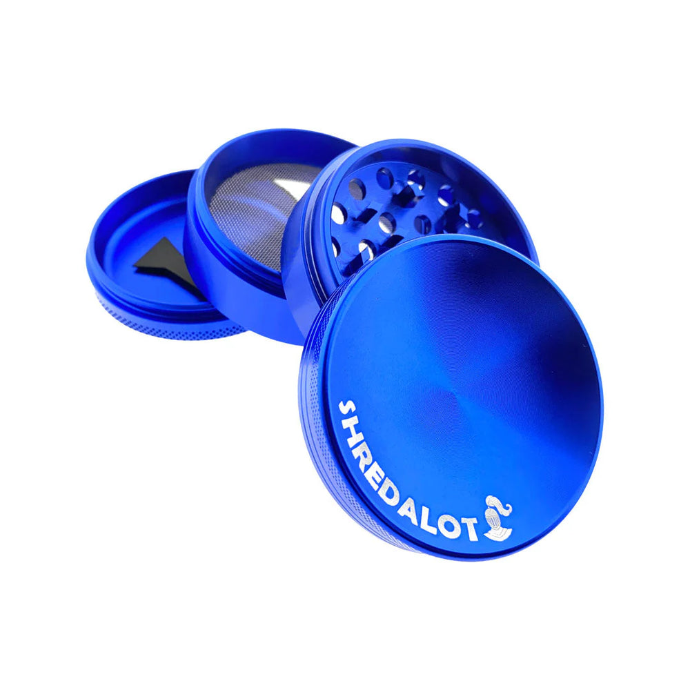 AFM Sir Shredalot 4-Piece Curve Top Metal Herb Grinder – 63mm Aluminum | AFM Smoke