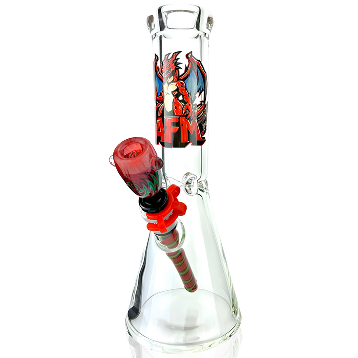 12" Collectable Anime Dragon 9mm Beaker Bong Bundle