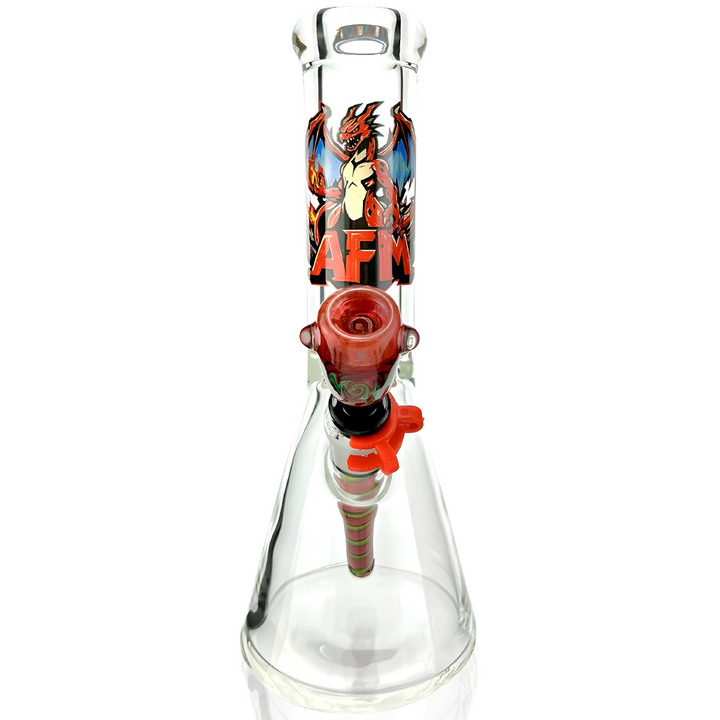12" Collectable Anime Dragon 9mm Beaker Bong Bundle